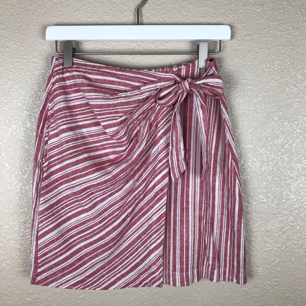 *MOVING SALE* BP Red and White Striped Skirt